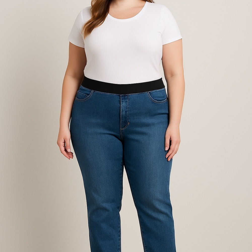 Old Navy Women's Dark Blue Straight Leg Jeans